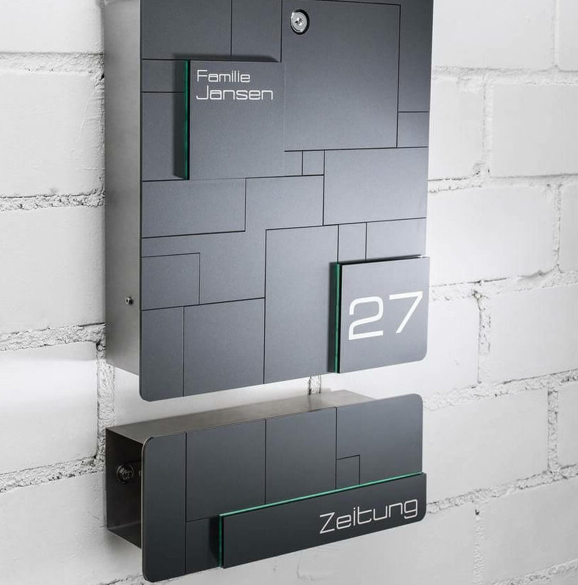 verschlossener Briefkasten